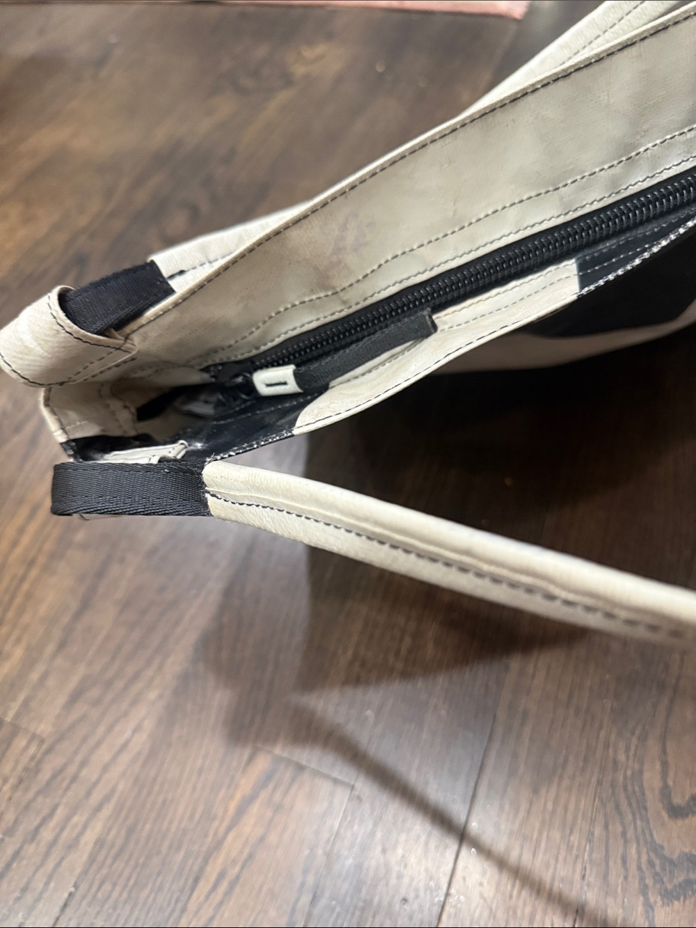 FREITAG Grey & Black Graphic Shoulder Bag with Detachable Pouch. - Picture 14 of 16